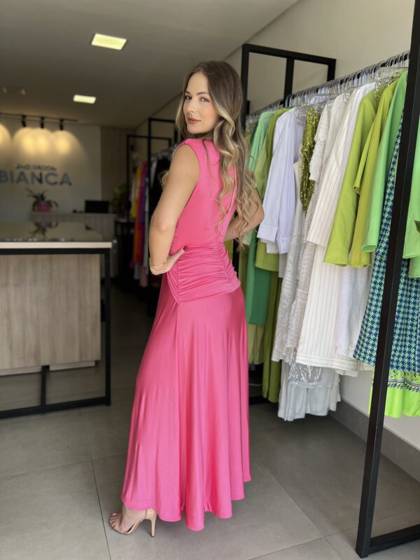 Vestido Ombreira Rosa FARM - Image 2