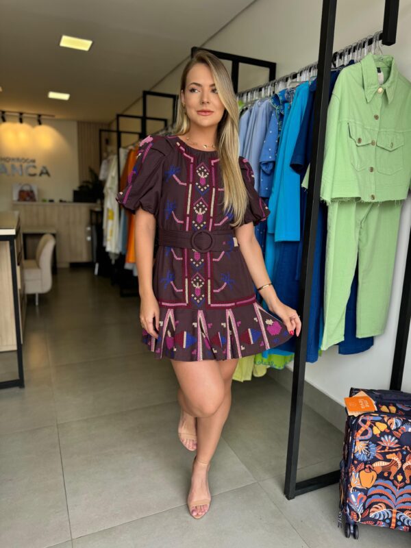 Vestido Curto Bordado Farm - Image 8