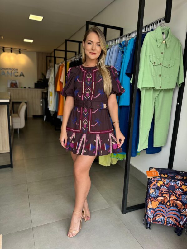 Vestido Curto Bordado Farm - Image 6