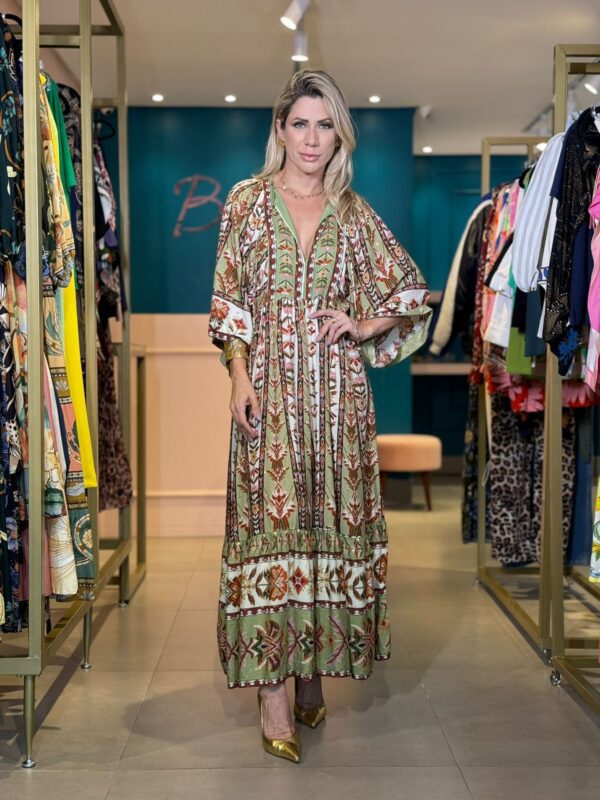 Vestido cropped Tapete