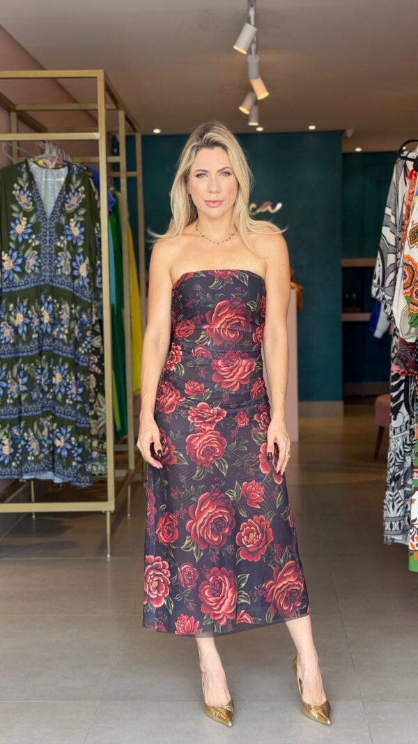 Vestido Tule flor Rosália