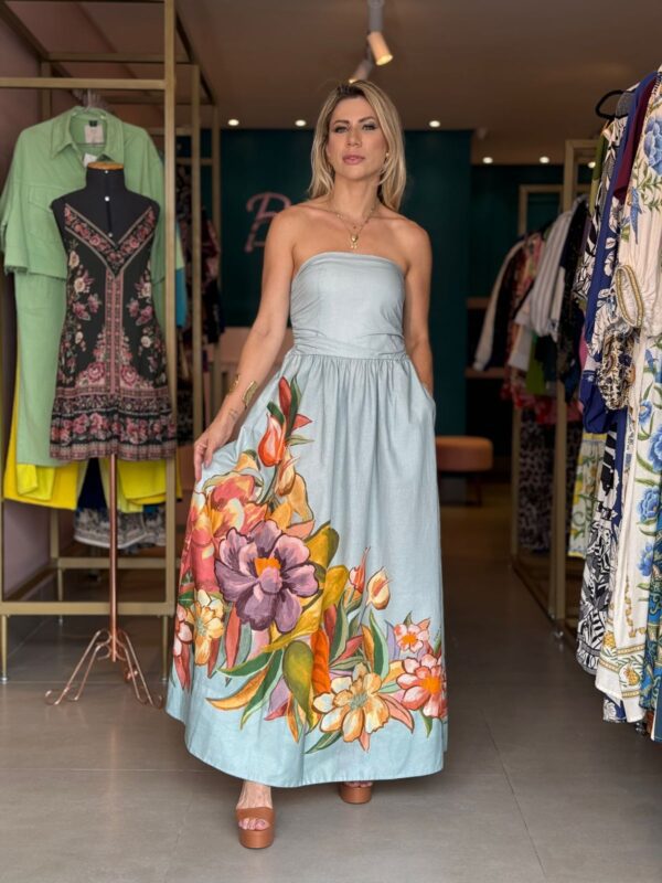 Vestido longo folhagem - Image 2