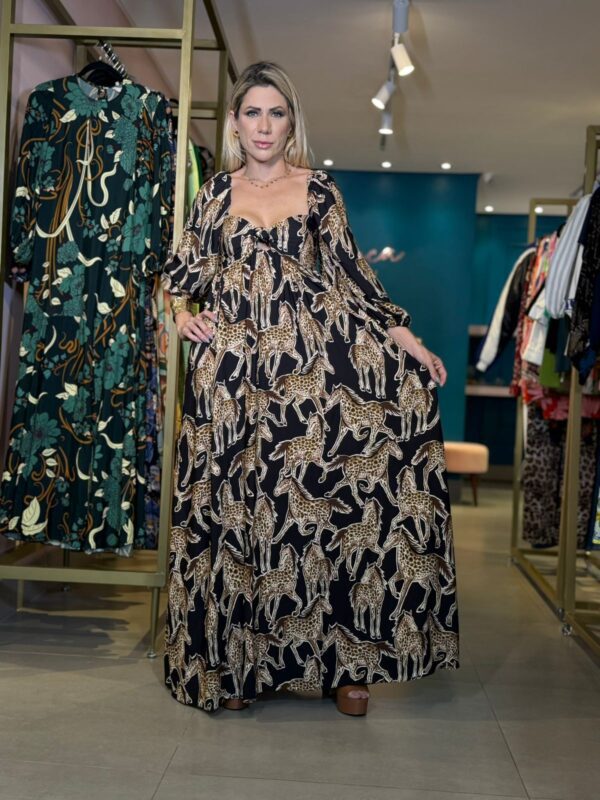 Vestido longo cavalo onça - Image 4